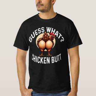 Rate mal was? HühnerHintern! - Humorer Geflügelpuf T-Shirt