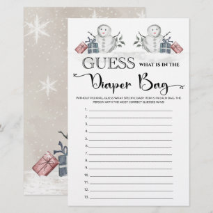 Rate mal, was sich in der Windeln-Babydusche befin