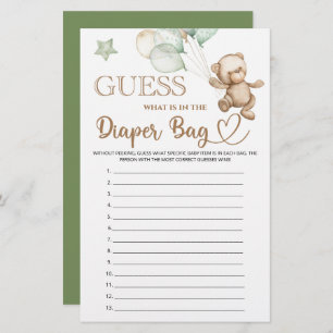 Rate mal, was sich in der Windeln-Tasche befindet.