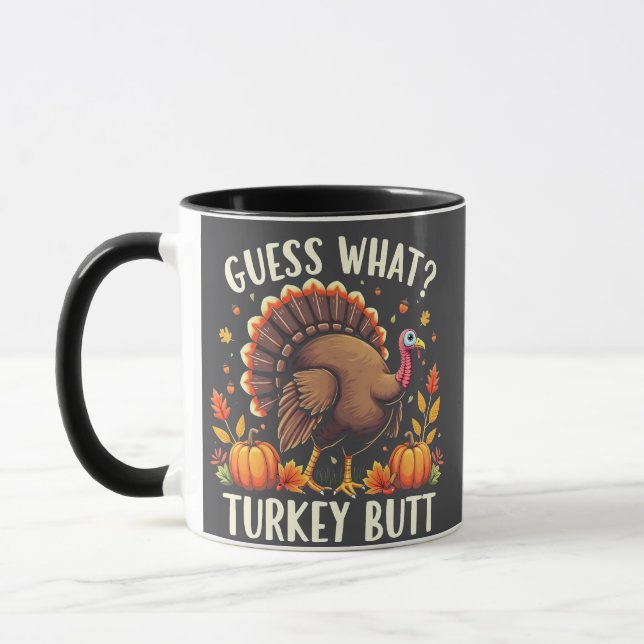 Rate mal was? Türkei Hintern Erntedank Funny Tasse (Links)