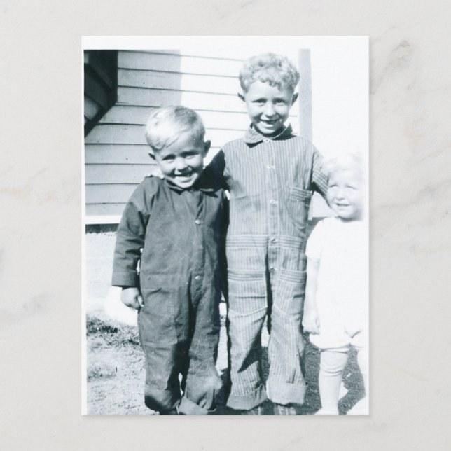 Rate mal, was wir getan haben! postkarte (Vorderseite)