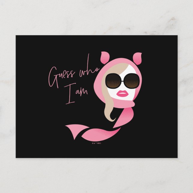 Rate mal, wer ich bin - der weiße Lotus Postkarte (Vorderseite)