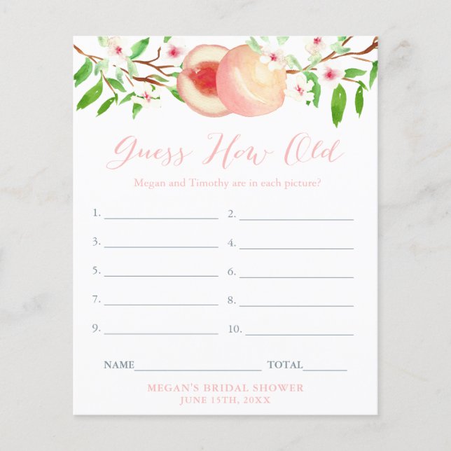 Rate mal, wie alt Bridge im Foto Brautparty Game i Flyer (Vorne)