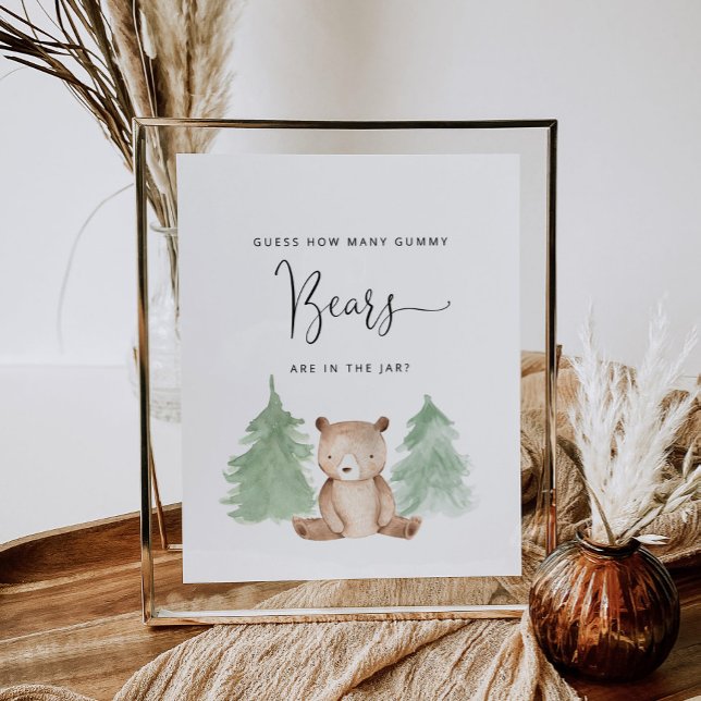 Rate mal, wie viele Gummibären im Glas sind Poster (Von Creator hochgeladen)