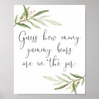 Rate mal, wie viele Gummibären sich im Krug-Zeiche