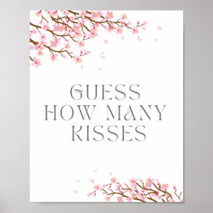 Rate mal, wie viele Küsse für Brautparty schreien Poster