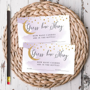 Rate mal, wie viele Lila über der Mondkarte sind Begleitkarte