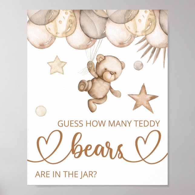 Rate mal, wie viele Teddybären Poster (Vorne)