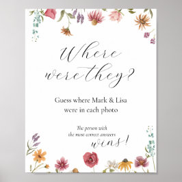 Rate mal, wo sie Brautparty Game Poster waren