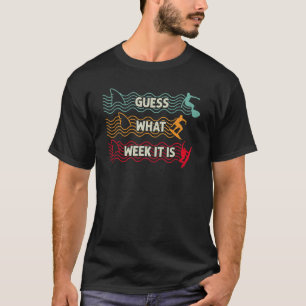 Rate mal, woche es ist Shark Sarcastic Party Beach T-Shirt