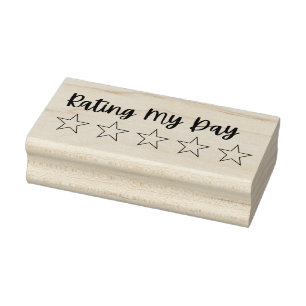 Rate My Day 5 Star Review Briefmarke Journal-Bri Gummistempel