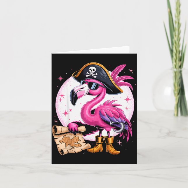 Rate Nk Flamingo Funny Halloween Party Costume Men Karte (Vorderseite)