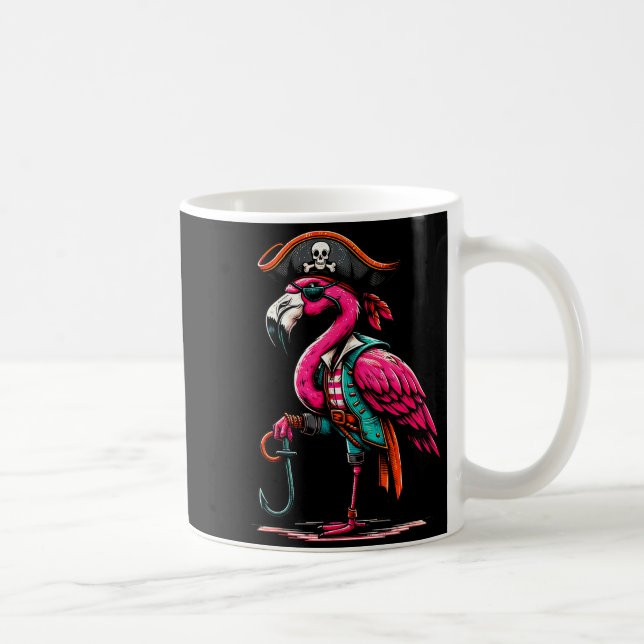 Rate Nk Flamingo Halloween Party - Jolly Roger  Kaffeetasse (Rechts)