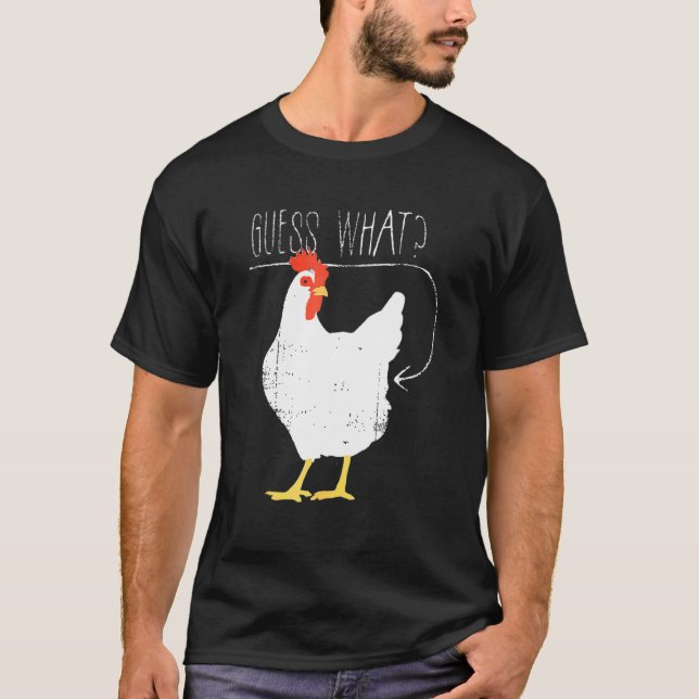 Rate Was ist Hühnerhintern T-Shirt (Vorderseite)