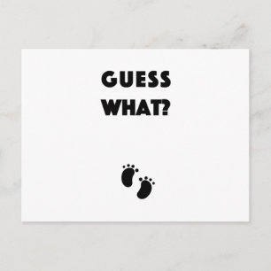 Rate was Schwangerschaftsankündigung Postkarte