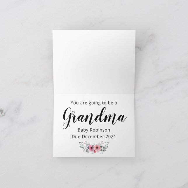 Rate Welche Schwangerschaftsankündigungskarte? Ankündigung (Innenseite)