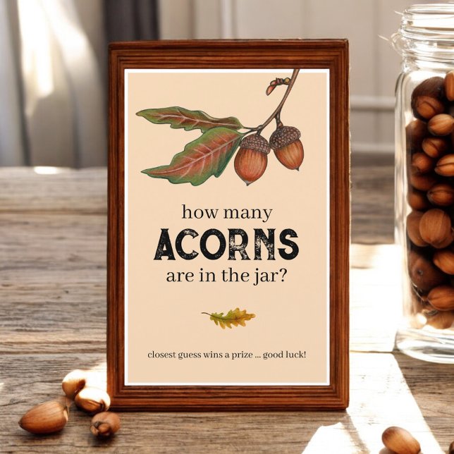 Rate, wie viele Acorns Fall Baby Showspielzeichen (Von Creator hochgeladen)