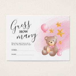 Rate, wie viele Bear Baby Shower Game