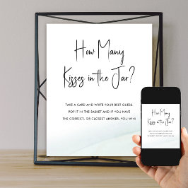 Rate, wie viele Brautparty Game Green Wash Poster