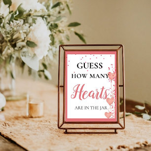 Rate, wie viele Herzschlag valentinisches Brautpar Poster