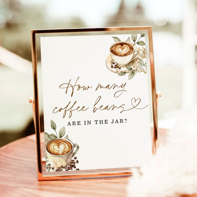 Rate, wie viele Kaffeebohnen Baby Dusche Spielzeic Poster (Von Creator hochgeladen)