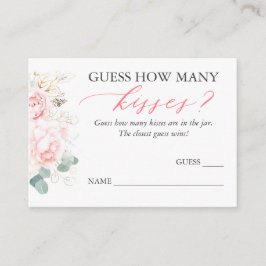 Rate, wie viele Kisses Game Cards Begleitkarte