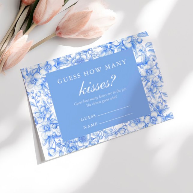 Rate, wie viele Kisses Spiel etwas Blue Begleitkarte (Von Creator hochgeladen)