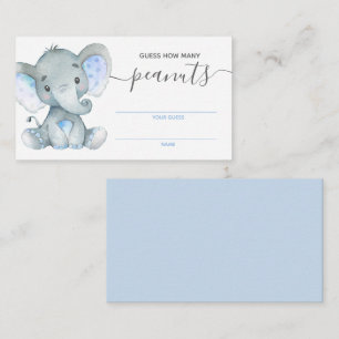 Rate, wie viele Peanuts Card Elephant Baby Shower Begleitkarte