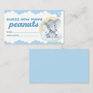 Rate, wie viele Peanuts Card Elephant Baby Shower Begleitkarte