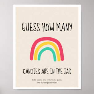 Rate, wie viele Rainbow Baby Duschgame Poster