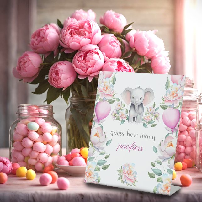 Rate, wie viele Schnuller Elefantenvölker jagen Sockelschild (Von Creator hochgeladen)