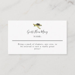 Rate, wie viele Wasserfarbenwasser-Schildkrötendus Begleitkarte