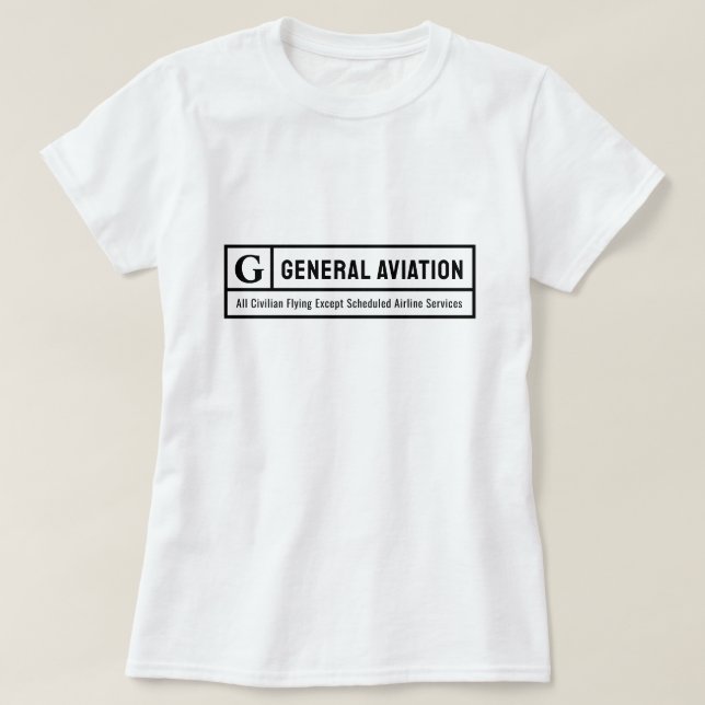 Rated G for General Aviation T-Shirt (Design vorne)