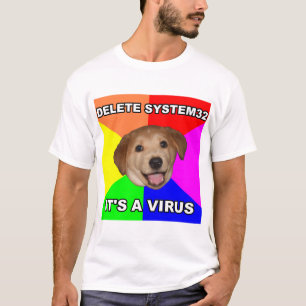 Ratehund sagt: Löschen Sie das Virus T-Shirt