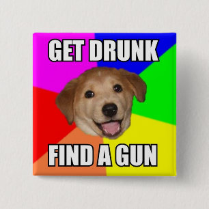 Ratehundeknopf Button