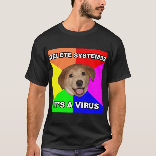 Ratehundelöschung System32 T-Shirt (Vorderseite)