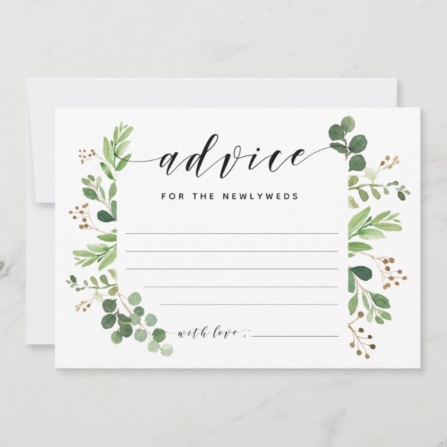 Ratekarte für die JUNGVERMÄHLTEN Einladung (Vorderseite)