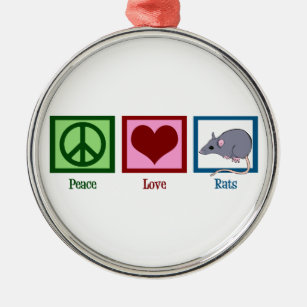 Raten für die Liebe des Friedens Ornament Aus Metall