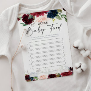Raten Sie Baby Food Game Cards - Baby Showspiel