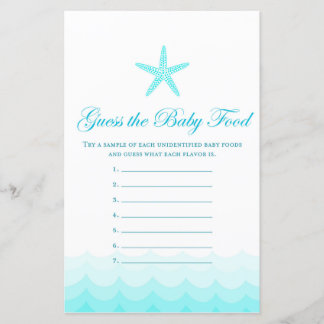 Raten Sie Babynahrung - Baby Showspiel