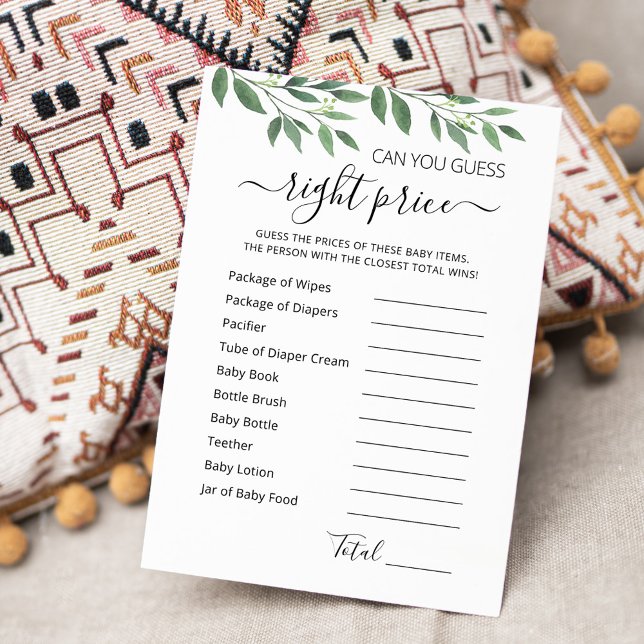 Raten Sie das richtige Spiel mit Baby Shower Party Einladung (Von Creator hochgeladen)