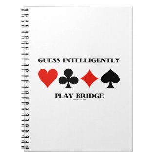 Raten Sie Intelligent Play Bridge (vier Card-Anzug Notizblock