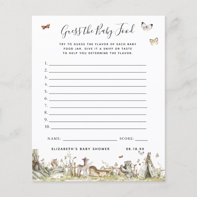 Raten Sie mal! | Baby Showspiel (Vorderseite)