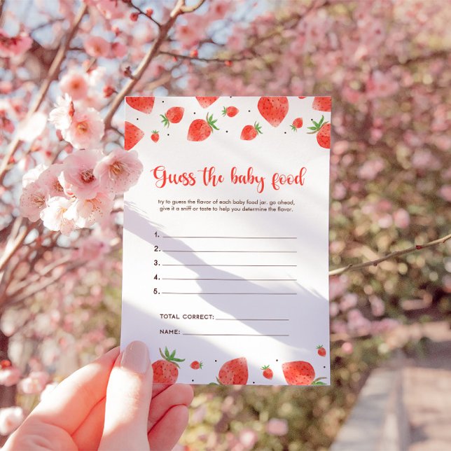 Raten Sie mal, das Baby Food Game, die Berry Sweet Einladung (Von Creator hochgeladen)