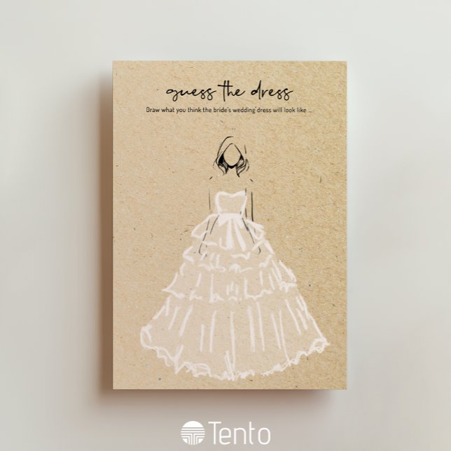 Raten Sie mal das Kleid - Brautparty Game Einladung (Von Creator hochgeladen)