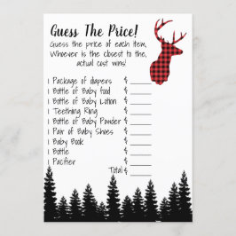 Raten Sie mal das Preis-Baby-Duschspiel Einladung