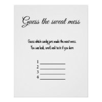 Raten Sie mal das schwitzige Baby Duschspiel