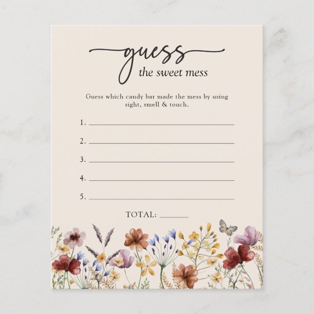 Raten Sie mal, das süße Mess Baby-Spiel (Vorderseite)