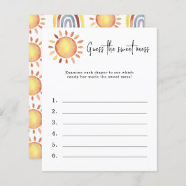 Raten Sie mal, das süße Schlamassel - Baby-Dusche-