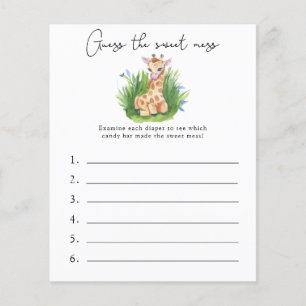 Raten Sie mal, das Sweet Mess - Baby Shower Game